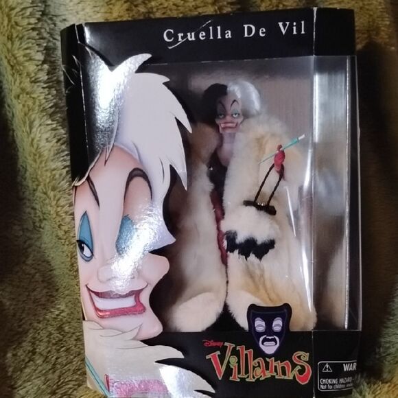 Disney Villains Cruella De Vil Plush Set - Vintage Collection - Picture 1 of 6